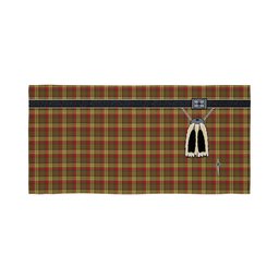 ScotsTee Shop Scottish MacMillan Old Weathered Clan Highland Kilt Sporran Tartan Beach Towel