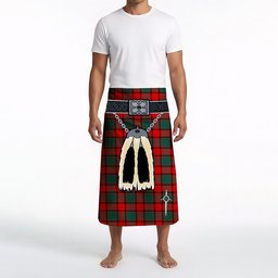 ScotsTee Shop Scottish MacPhail Modern Clan Highland Kilt Sporran Tartan Beach Towel