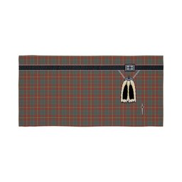 ScotsTee Shop Scottish MacConnell Weathered Clan Highland Kilt Sporran Tartan Beach Towel