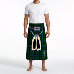 ScotsTee Shop Scottish MacKay Modern Clan Highland Kilt Sporran Tartan Beach Towel