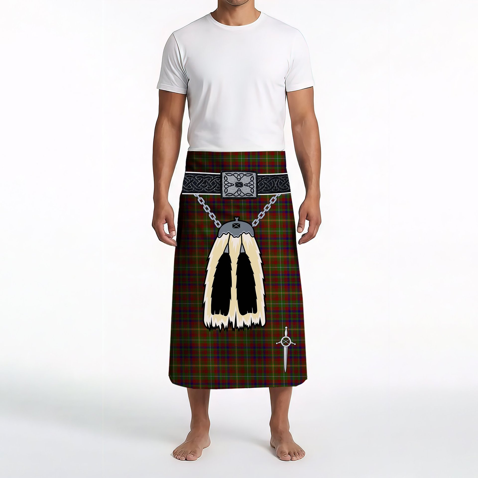 ScotsTee Shop Scottish MacMaster Canada Clan Highland Kilt Sporran Tartan Beach Towel
