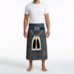 ScotsTee Shop Scottish MacBeth Ancient SC Clan Highland Kilt Sporran Tartan Beach Towel