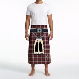 ScotsTee Shop Scottish MacFarlane Dress Clan Highland Kilt Sporran Tartan Beach Towel