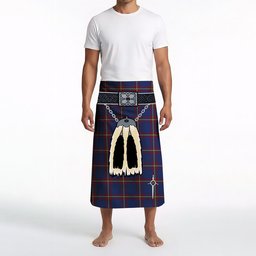ScotsTee Shop Scottish MacLaine of Lochbuie Clan Highland Kilt Sporran Tartan Beach Towel