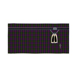 ScotsTee Shop Scottish MacLennan Clan Highland Kilt Sporran Tartan Beach Towel
