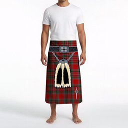 ScotsTee Shop Scottish MacBean Clan Highland Kilt Sporran Tartan Beach Towel