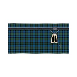 ScotsTee Shop Scottish MacKirdy Clan Highland Kilt Sporran Tartan Beach Towel