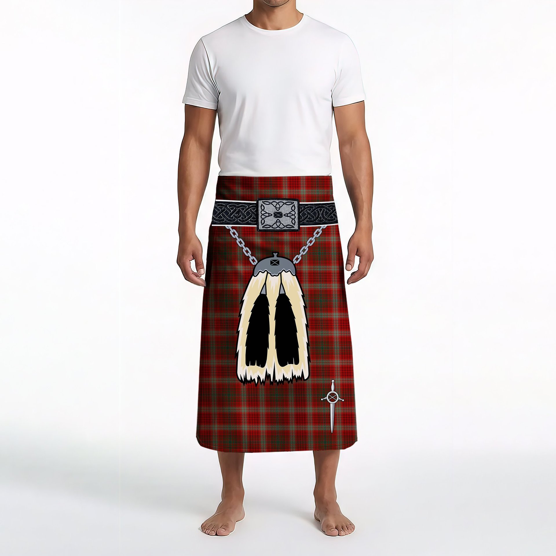 ScotsTee Shop Scottish Kinnoull Clan Highland Kilt Sporran Tartan Beach Towel