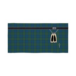 ScotsTee Shop Scottish Lockhart Clan Highland Kilt Sporran Tartan Beach Towel