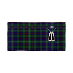 ScotsTee Shop Scottish MacEachain Clan Highland Kilt Sporran Tartan Beach Towel