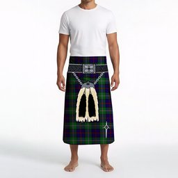 ScotsTee Shop Scottish MacEachain Clan Highland Kilt Sporran Tartan Beach Towel