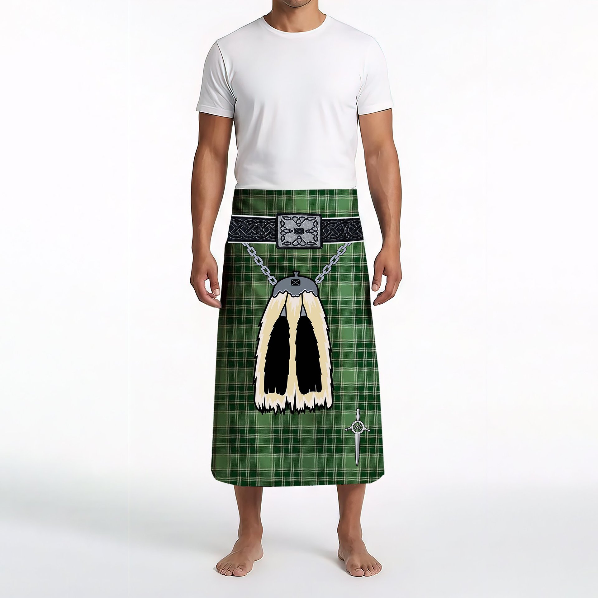ScotsTee Shop Scottish MacDonald Lord of the Isles Hunting SC Clan Highland Kilt Sporran Tartan Beach Towel