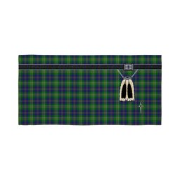 ScotsTee Shop Scottish MacOrrell Clan Highland Kilt Sporran Tartan Beach Towel