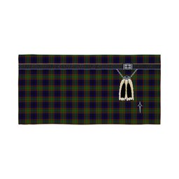 ScotsTee Shop Scottish MacLeish Clan Highland Kilt Sporran Tartan Beach Towel