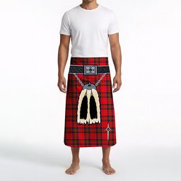 ScotsTee Shop Scottish MacGillivray Modern Clan Highland Kilt Sporran Tartan Beach Towel