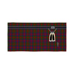 ScotsTee Shop Scottish MacGowan Clan Highland Kilt Sporran Tartan Beach Towel