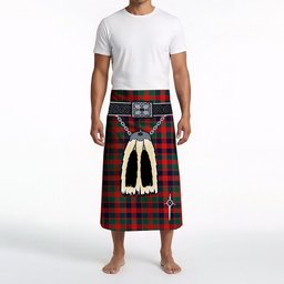 ScotsTee Shop Scottish MacGowan Modern Clan Highland Kilt Sporran Tartan Beach Towel
