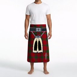 ScotsTee Shop Scottish MacNab Clan Clan Highland Kilt Sporran Tartan Beach Towel
