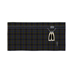 ScotsTee Shop Scottish MacClellan Clan Highland Kilt Sporran Tartan Beach Towel