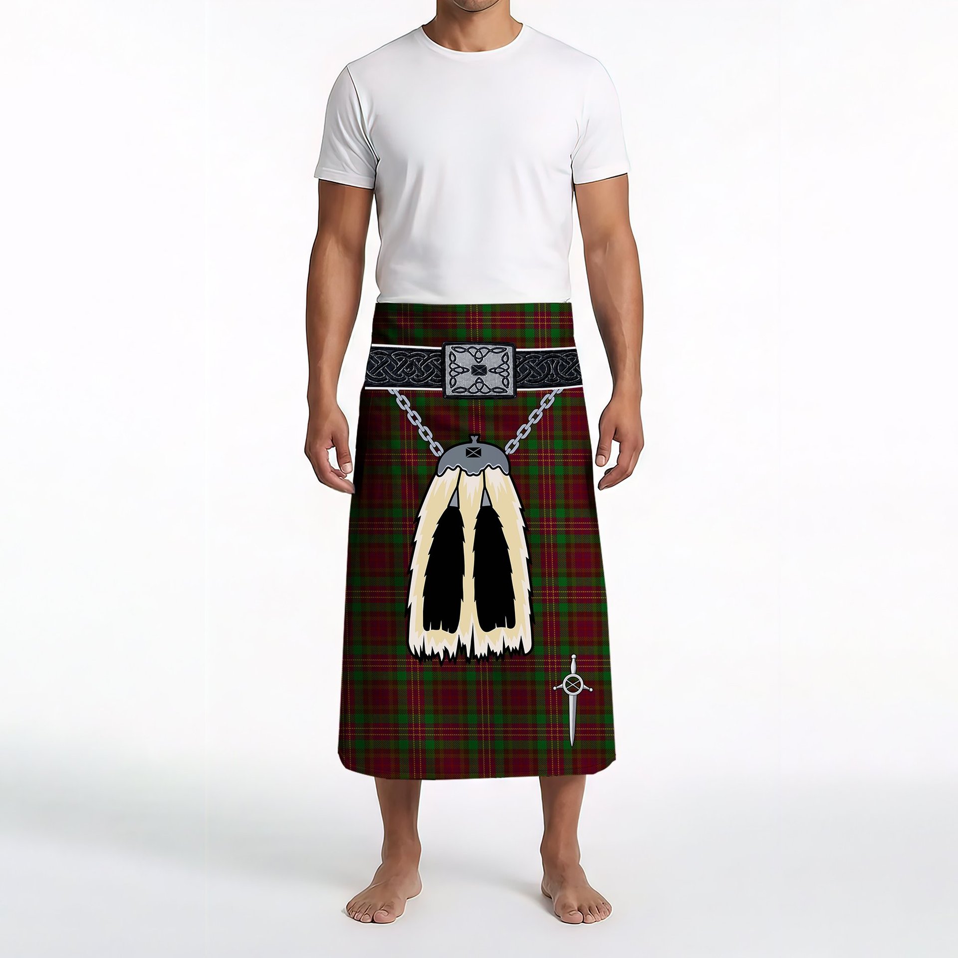 ScotsTee Shop Scottish Leighton Clan Highland Kilt Sporran Tartan Beach Towel