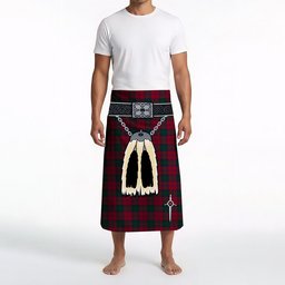 ScotsTee Shop Scottish Lindsay Clan Highland Kilt Sporran Tartan Beach Towel