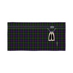 ScotsTee Shop Scottish MacBrayne Clan Highland Kilt Sporran Tartan Beach Towel