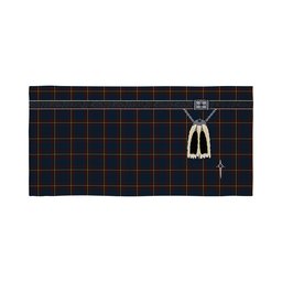 ScotsTee Shop Scottish MacLaine of Lochbuie Hunting Clan Highland Kilt Sporran Tartan Beach Towel