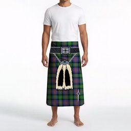 ScotsTee Shop Scottish Logan Ancient Clan Highland Kilt Sporran Tartan Beach Towel