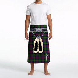 ScotsTee Shop Scottish Logan 1831 Clan Highland Kilt Sporran Tartan Beach Towel