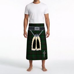 ScotsTee Shop Scottish MacAlpin Clan Highland Kilt Sporran Tartan Beach Towel