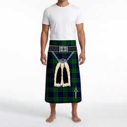 ScotsTee Shop Scottish MacCallum Modern SC Clan Highland Kilt Sporran Tartan Beach Towel