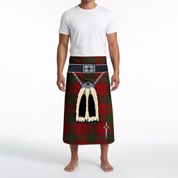 ScotsTee Shop Scottish MacDougall Clan Highland Kilt Sporran Tartan Beach Towel