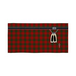 ScotsTee Shop Scottish MacGregor of Glenstrae Clan Highland Kilt Sporran Tartan Beach Towel