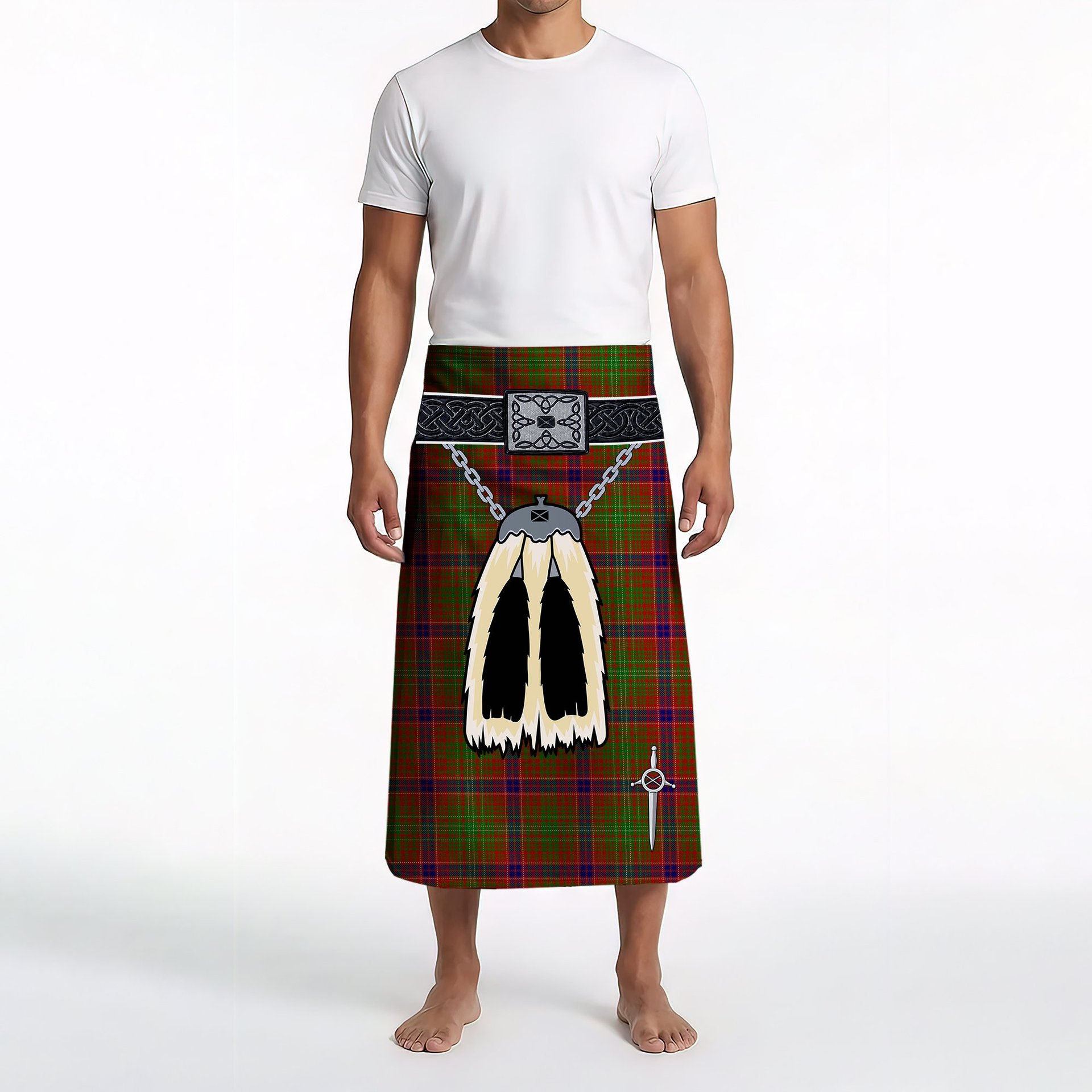 ScotsTee Shop Scottish Lumsden Clan Highland Kilt Sporran Tartan Beach Towel