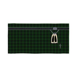 ScotsTee Shop Scottish MacAulay Hunting Clan Highland Kilt Sporran Tartan Beach Towel