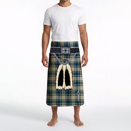 ScotsTee Shop Scottish MacMugen Clan Highland Kilt Sporran Tartan Beach Towel