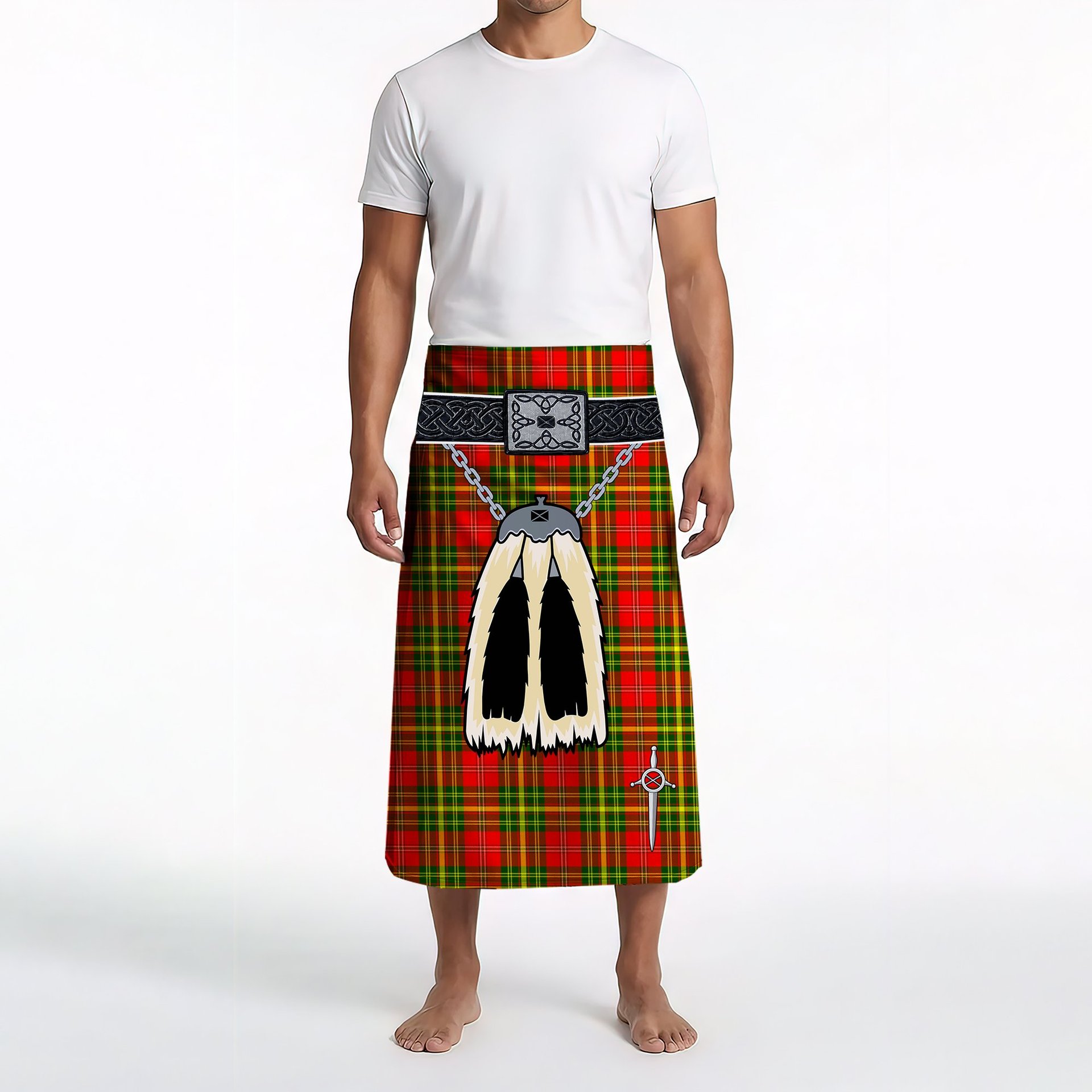 ScotsTee Shop Scottish Leask SC Clan Highland Kilt Sporran Tartan Beach Towel