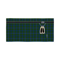 ScotsTee Shop Scottish MacLeod of Skye Clan Highland Kilt Sporran Tartan Beach Towel