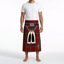 ScotsTee Shop Scottish MacLaine of Lochbuie Coburn Clan Highland Kilt Sporran Tartan Beach Towel
