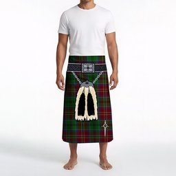 ScotsTee Shop Scottish MacCulloch Clan Highland Kilt Sporran Tartan Beach Towel