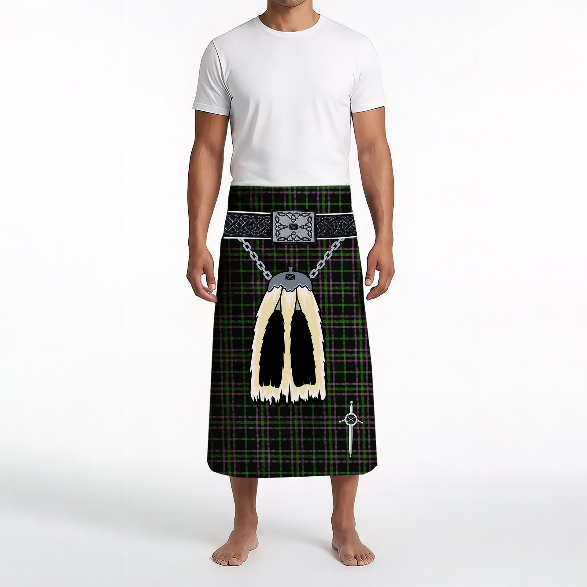 ScotsTee Shop Scottish O_Boyle Clan Highland Kilt Sporran Tartan Beach Towel