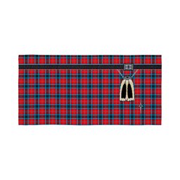 ScotsTee Shop Scottish MacTavish Modern Clan Highland Kilt Sporran Tartan Beach Towel