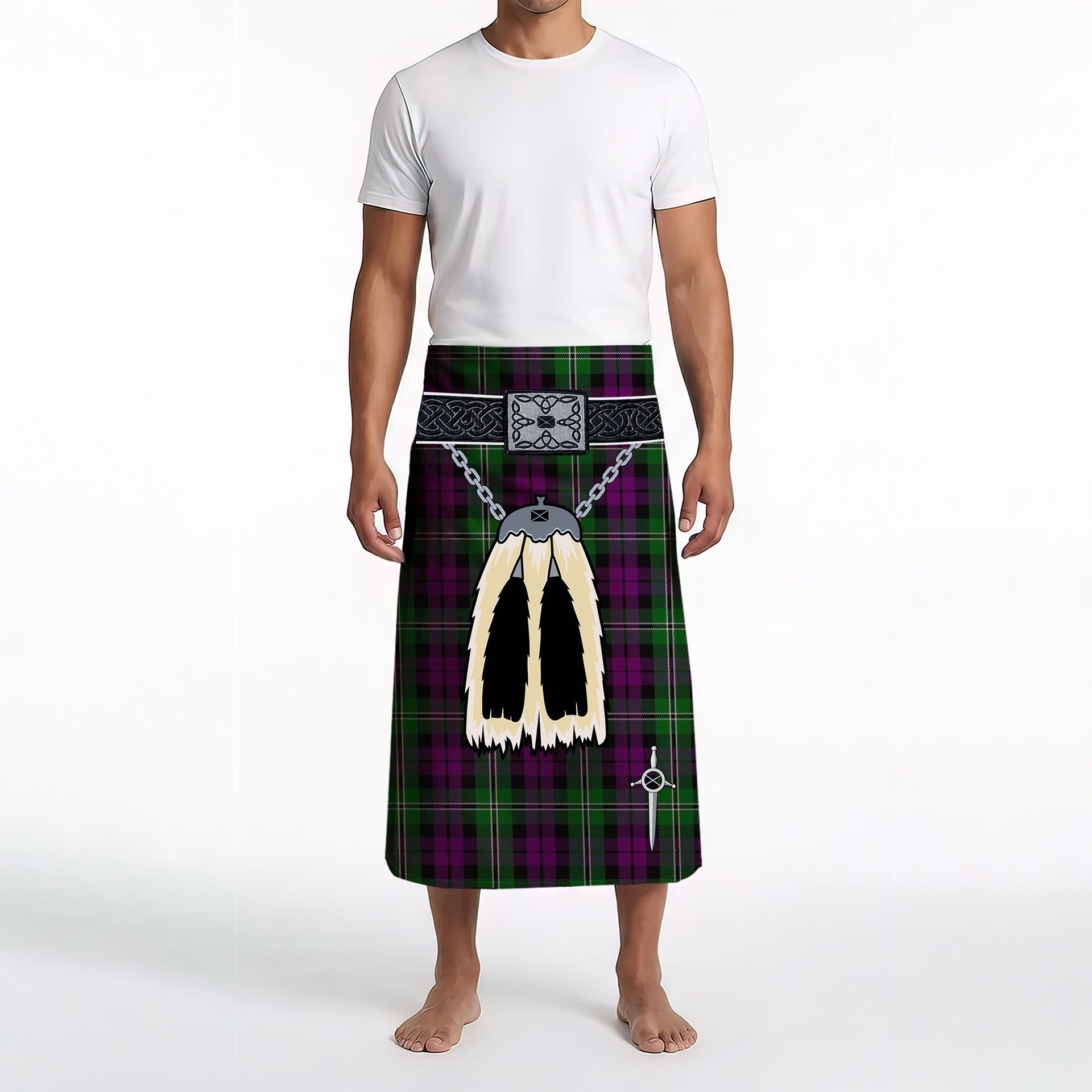 ScotsTee Shop Scottish Wilson Clan Highland Kilt Sporran Tartan Beach Towel
