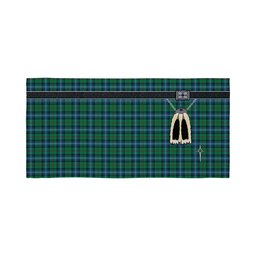 ScotsTee Shop Scottish Urquhart Ancient Clan Highland Kilt Sporran Tartan Beach Towel