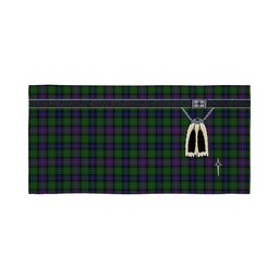ScotsTee Shop Scottish Rankine Clan Highland Kilt Sporran Tartan Beach Towel