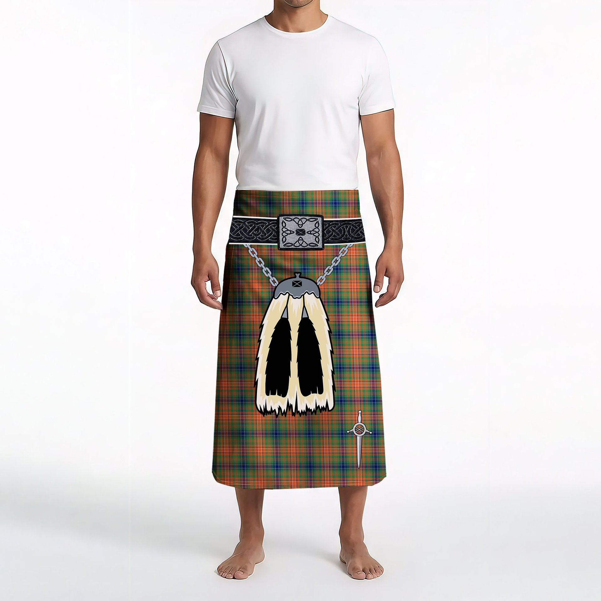 ScotsTee Shop Scottish Wilson Ancient Clan Highland Kilt Sporran Tartan Beach Towel
