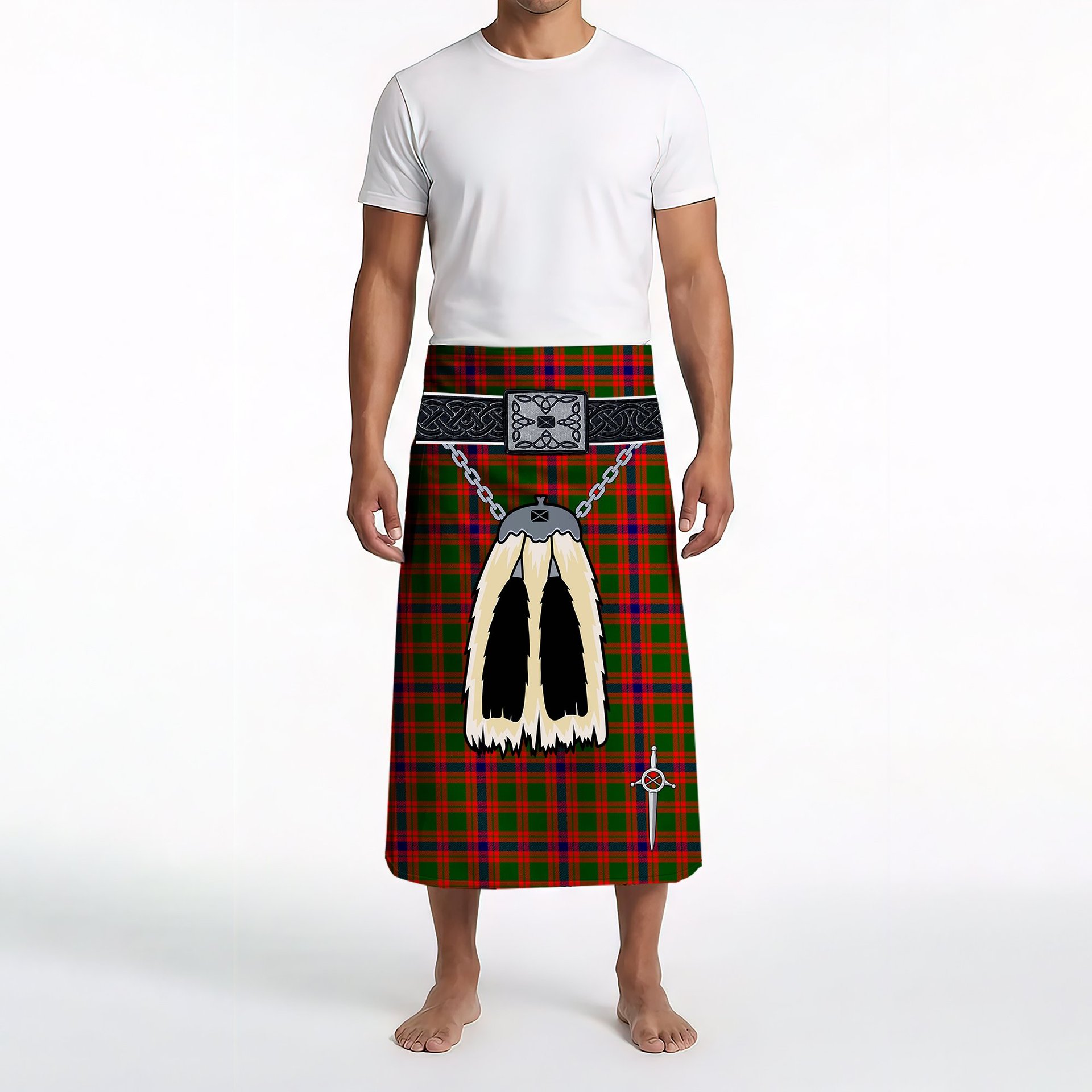 ScotsTee Shop Scottish Nithsdale District Clan Highland Kilt Sporran Tartan Beach Towel