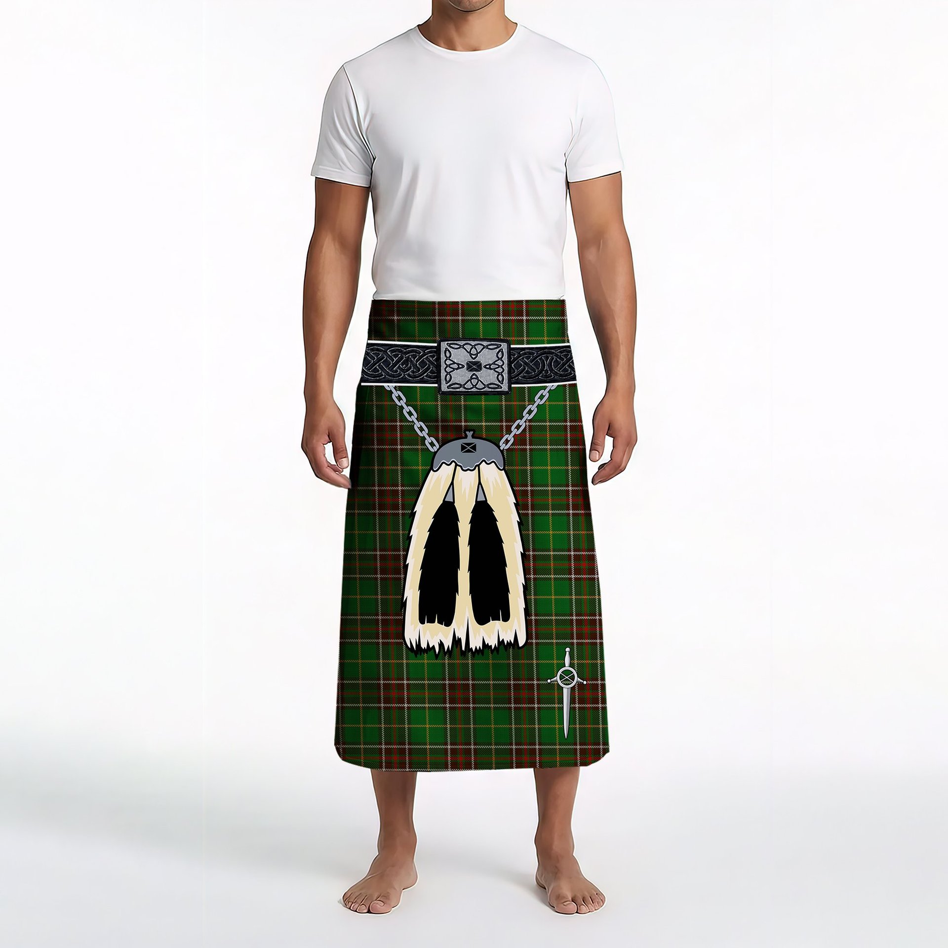 ScotsTee Shop Scottish Newfoundland Clan Highland Kilt Sporran Tartan Beach Towel