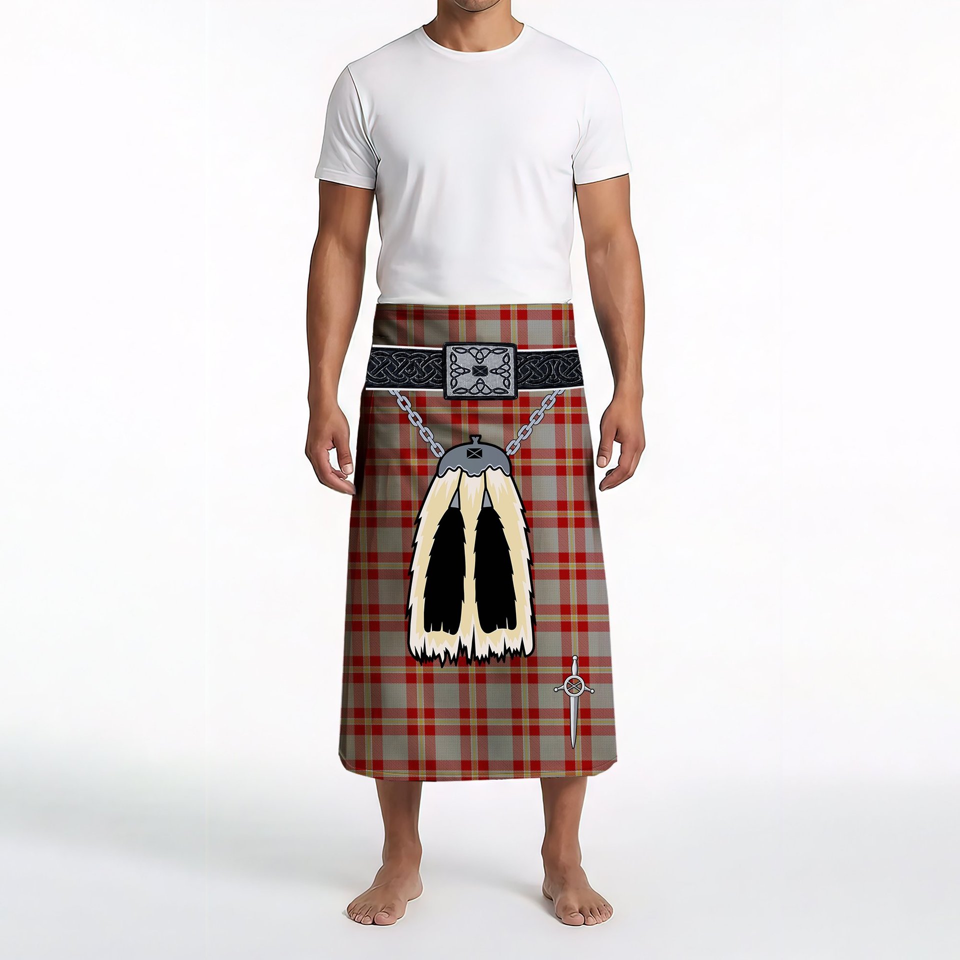 ScotsTee Shop Scottish Perry Arisaid Clan Highland Kilt Sporran Tartan Beach Towel