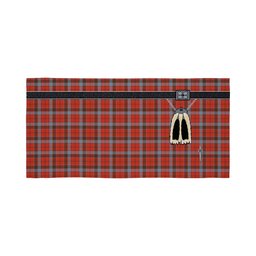 ScotsTee Shop Scottish Robertson Weathered Clan Highland Kilt Sporran Tartan Beach Towel